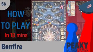Bonfire board game - How to play Video - Peaky Boardgamer