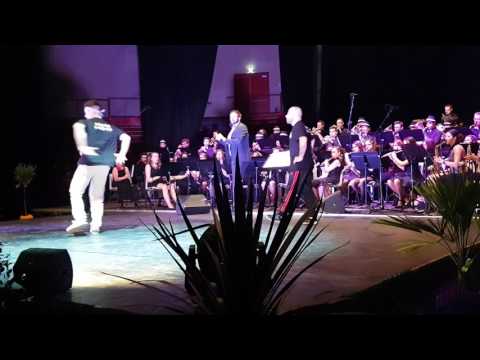 Harmonie de Pontonx et B-boy Kanshi & B-boy Cam