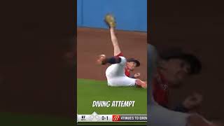INSANE CATCH by Guardians' WILL BRENNAN #shorts #mlb