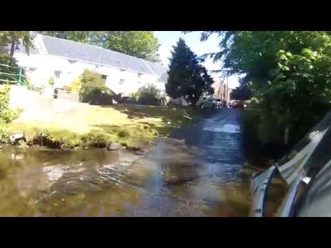 Fording the Silver Burn at Ballasalla on the Isle of Man