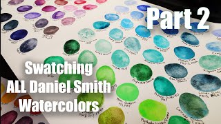 Swatching All Daniel Smith Watercolors Part 2