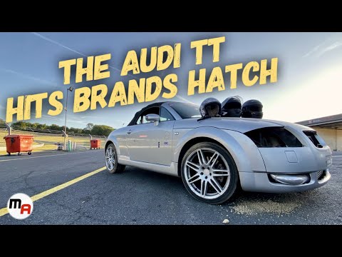 PROJECT AUDI TT HIT'S BRANDS HATCH - LITERALLY