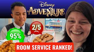 Disney Adventure ROOM SERVICE Food RANKED! Disney Cruise Ship MENU What's Good & Bad? Maiden Voyage