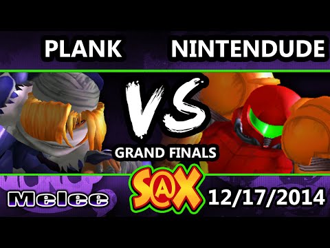 S@X - Apex | Nintendude (Samus, Icies) Vs. Plank (Sheik) SSBM Grand Finals - Melee