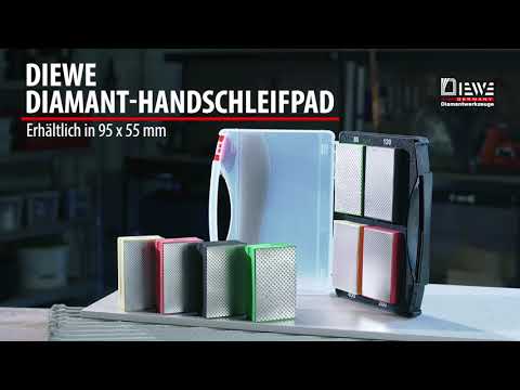 DIEWE Diamant-Handschleifpads - Schleifpads zum Schleifen und Polieren von harten Oberflächen