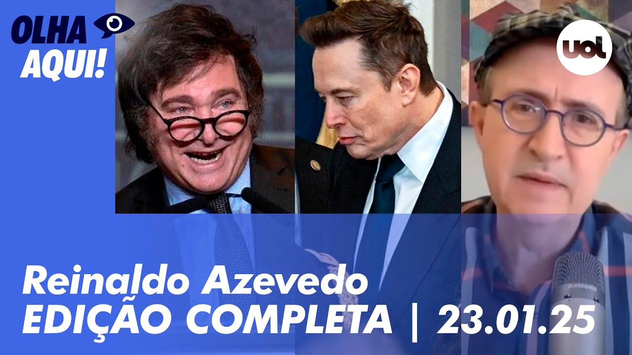Reinaldo Azevedo ao vivo: Ainda Estou Aqui no Oscar; Milei e wokismo; Netanyahu defende Musk e mais