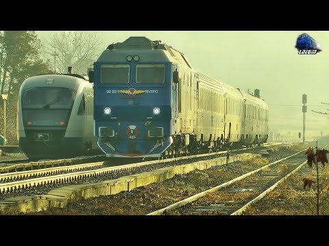 GM 64-1125-5 & IR144-1"Transilvania" Cluj Napoca-Wien Hbf in Gara Bratca Station - 09 December 2018