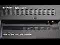 Sharp Išmanusis televizorius, 43 colių, QLED 4K UHD su Google TV™, 144 Hz (43GR8265E)
