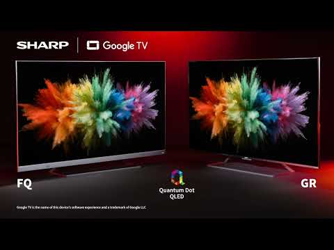 Sharp Išmanusis televizorius, 43 colių, QLED 4K UHD su Google TV™, 144 Hz (43GR8265E) video