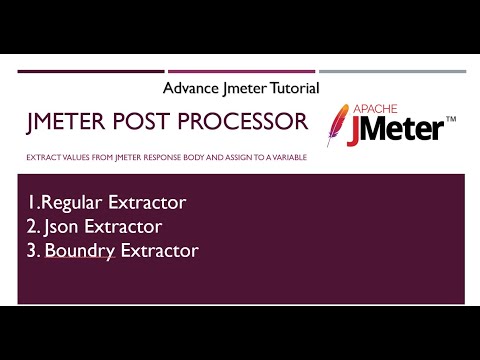 JMeter Tutorial | Jmeter Post Processors