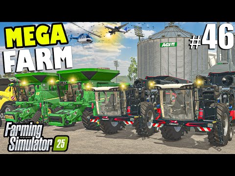 Starting THE BIGGEST Harvest OF THE YEAR - FULL MAP | MEGA FARM Challenge | Farming Simulator 25