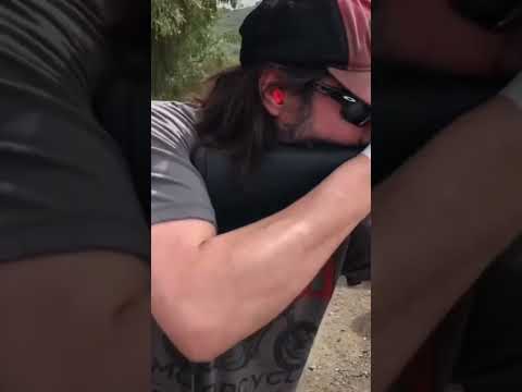 Keanu Reeves Quad Loads with Taran for John Wick Chapter 3  Parabellum