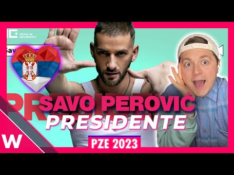 Savo Perovič "Presidente" Eurovision Serbia 2023 Reaction