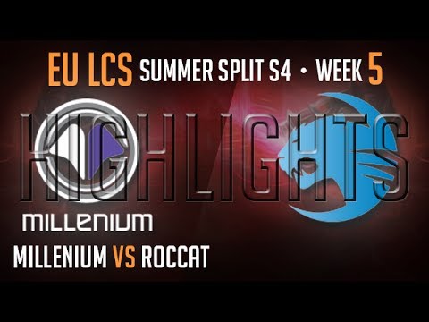 Millenium vs Roccat Highlights EU LCS Summer 2014 Wembley Arena Week 5 Day 1 S4