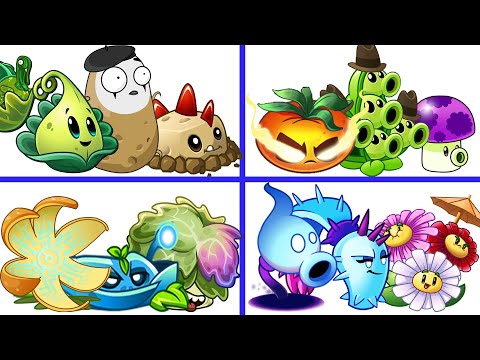 PvZ 2 4 Super Team Plants Vs Team Zombies Part 72 - Team So OP !!!