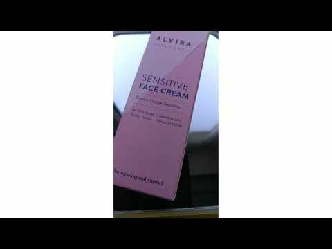 Alvira. skin care, sensitive face cream.