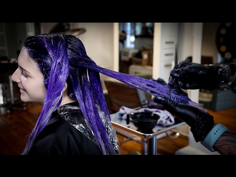 Purple and Lavender Hair Color Melt Tutorial - Featuring Brian Haire