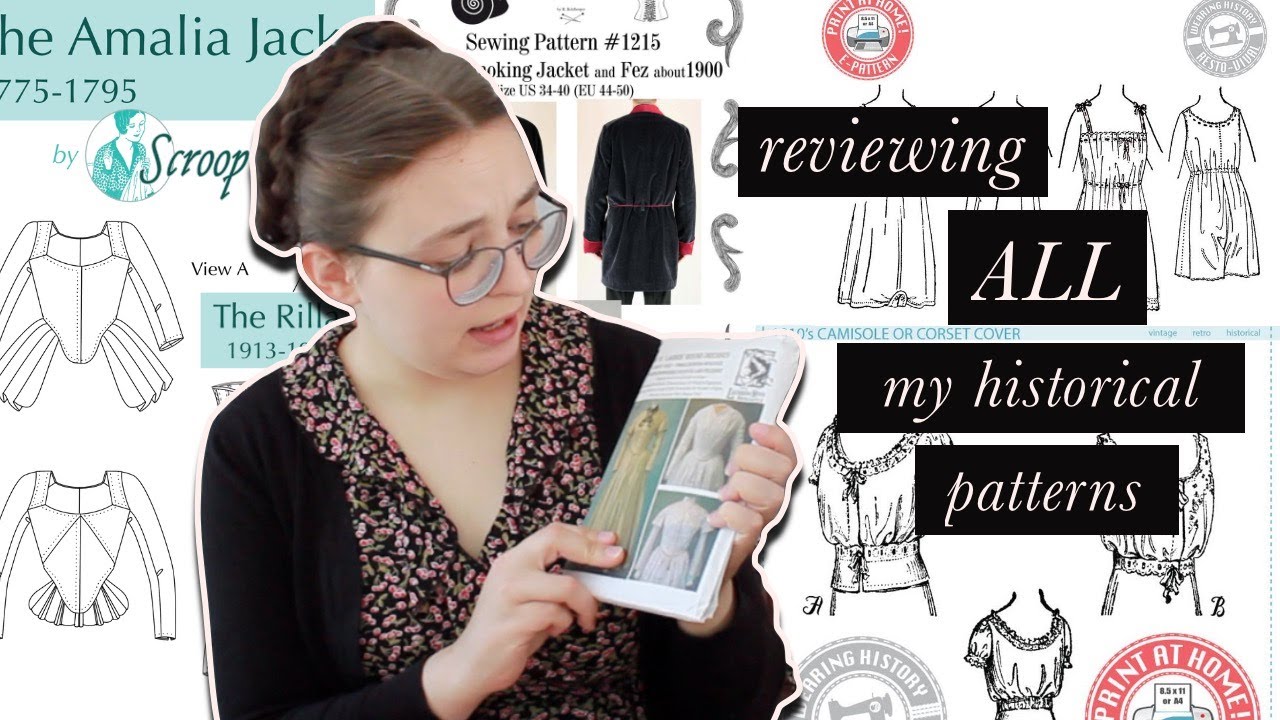 Chatting About ALL of My Historical Sewing Patterns | 18th Century, Victorian, 1910s, Corsets, Stays