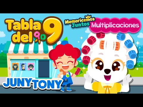 Canción de la Tabla del 9 | Multiplicaciones | Canciones Infantiles | JunyTony en español