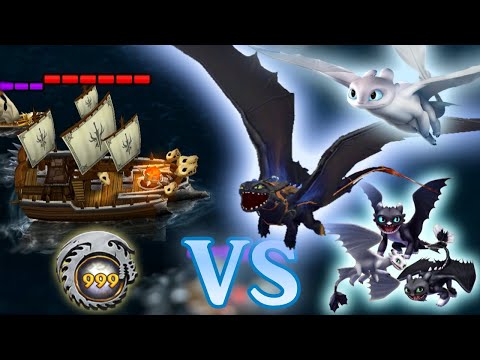 THE FURY FAMILY vs. 999th FLEET SHIPS - Defend Berk Gameplay | Dragons: Rise of Berk