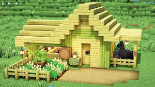 Minecraft: How to build a Small Bamboo Survival House