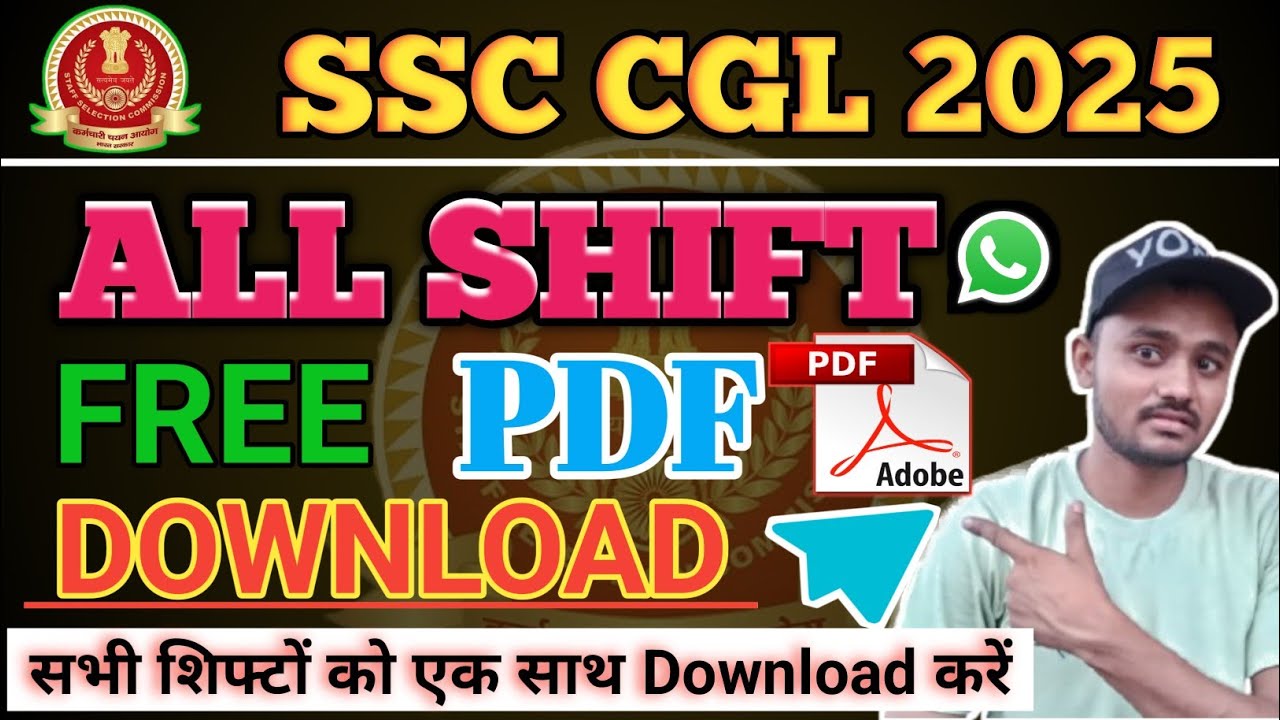 Complete SSC CGL 2025 ANSWER KEY ALL SHIFT PDF DOWNLOAD | SSC CGL 2025 ANSWER KEY PDF FREE DOWNLOAD