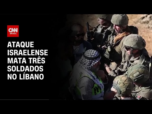 Ataque israelense mata três soldados no Líbano | CNN NOVO DIA