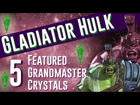 COME ON!!! 5x Gladiator Hulk Featured Grandmaster Crystal Opening | Marvel Contest of Champions