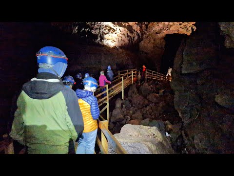 The Víðgelmir lava cave in Iceland