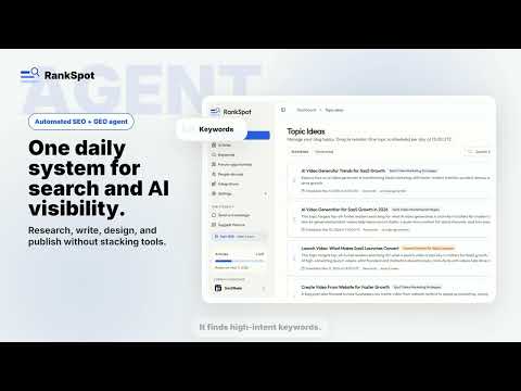 Rankspot.ai Video Showcase & Demo