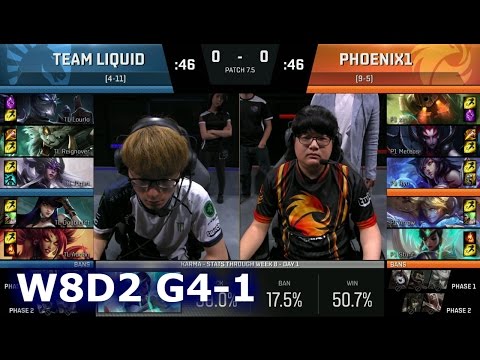 Liquid vs Phoenix1 Game 1 | S7 NA LCS Spring 2017 Week 8 Day 2 | TL vs P1 G1 W8D2 1080p