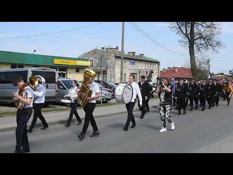 Orkiestra straży pożarnej w Szemudzie. Otwarcie nowej remizy OSP Szemud