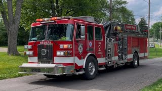 Newark Ohio Division of Fire Ladder 2 Responding (q2b