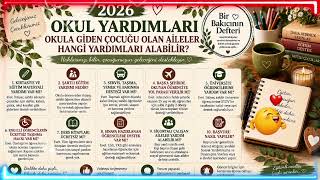 📚 Okul & Öğrenci Yardımları Serisi #1 | 🎒 Okula Giden Çocuğu Olan Aile