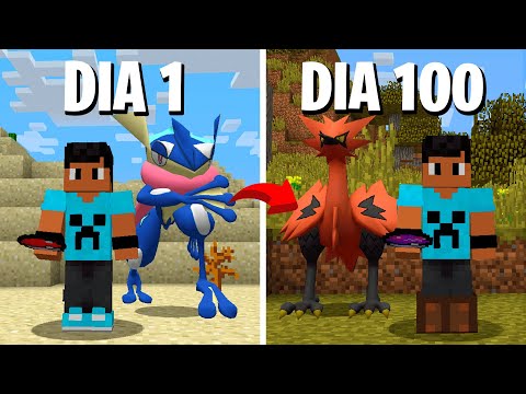 Sobrevivendo 100 Dias no Minecraft Pixelmon o FILME
