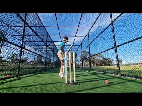 Ishan's net practice against side arm