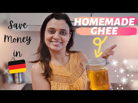 How to make 'Ghee' at home which tastes like Indian Ghee | I make India jaisa GHEE in Germany 🇩🇪