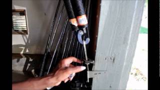 How to change the side spring on the garage door