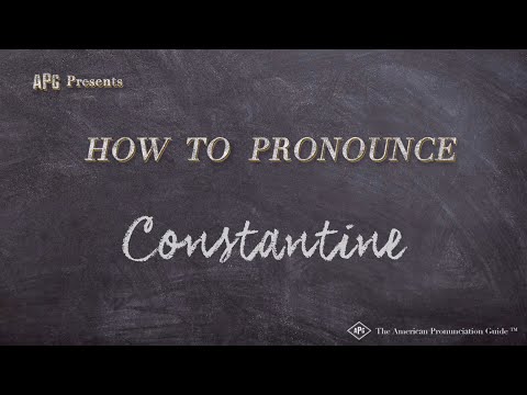 How to Pronounce Constantine (Real Life Examples!)