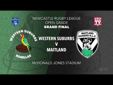 2019 Newcastle RL Open Grade Grand Final - Western Suburbs Rosellas v Maitland Pickers