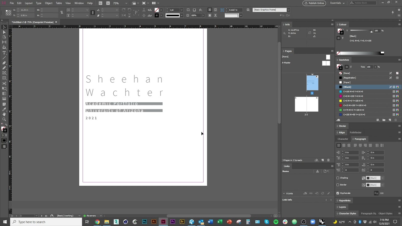 Creating a Portfolio in InDesign