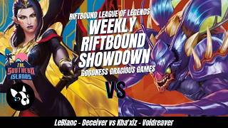 Riftbound League of Legends | LeBlanc vs Kha'xiz | Riftbound Gameplay Series