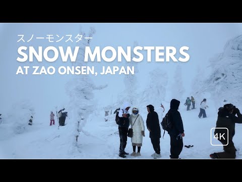 Seeing the SNOW MONSTERS (Juhyo) at Zao Onsen Japan  [4K]