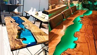 MESA RESINADA - INCRVEIS APLICAES DE RESINA EPXI EM MESAS DE MADEIRA - ASSISTA O VDEO