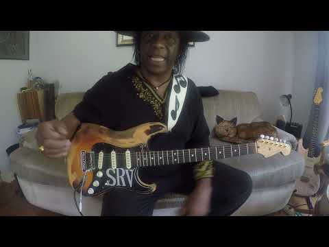 STEVIE RAY VAUGHAN LESSON OPEN E TRICKS & LICKS w/CHRIS BELL TIGHTROPE SRV TRIBUTE