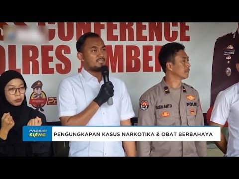 POLRES JEMBER TETAPKAN 12 TERSANGKA DALAM KASUS NARKOTIKA &amp; OBAT KERAS BERBAHAYA