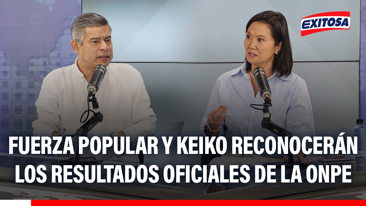 🔴🔵 Fuerza Popular y Keiko reconocerán los resultados oficiales de la ONPE