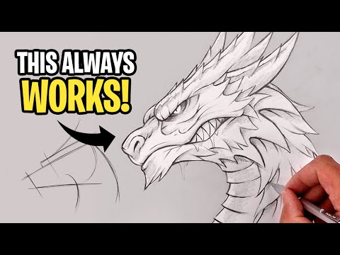 How To Draw Realistic Dragon