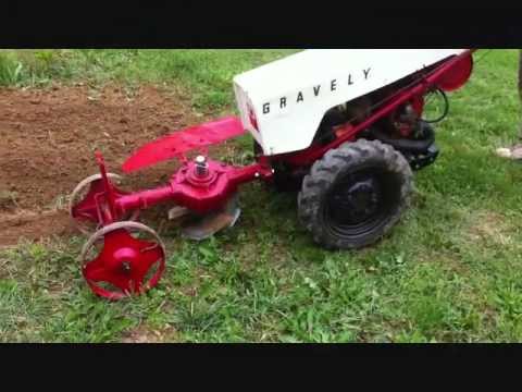 Video #1 Gravely Tractor Demonstration Series 1962 Gravely Rotary Plow Gravely Plowing