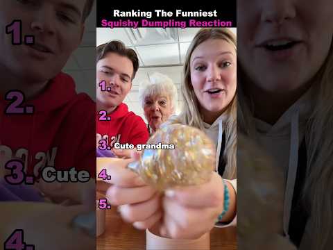 Ranking The Funniest Squishy Dumpling Reaction moments 🥟 #fidgettoys #unboxing #funnyreactions